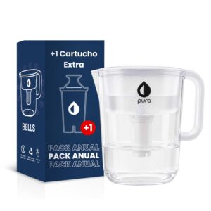 Jarra purificadora portátil con 1 Repuesto Extra
