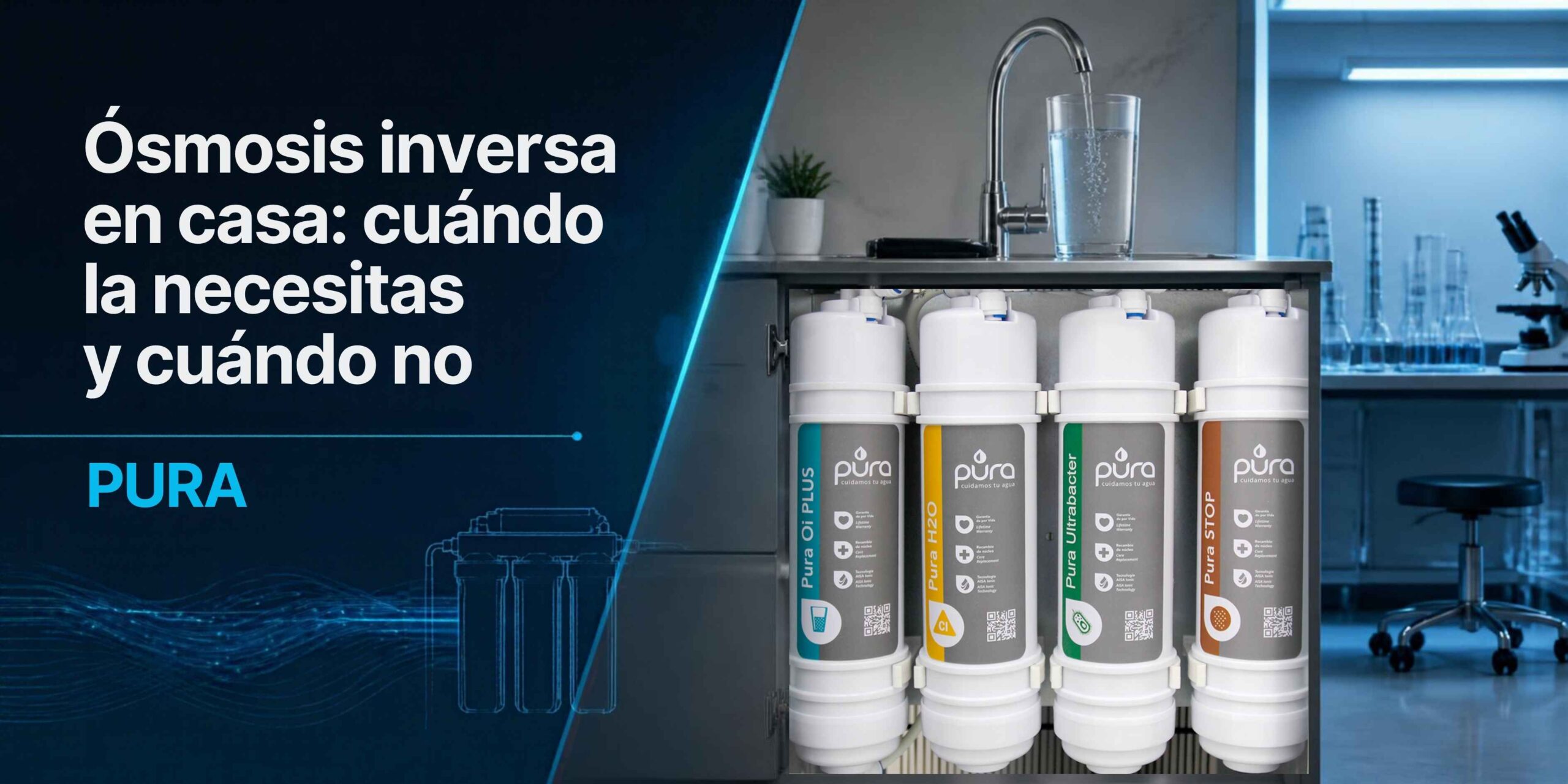 Ósmosis inversa en casa: cuándo la necesitas y cuándo no